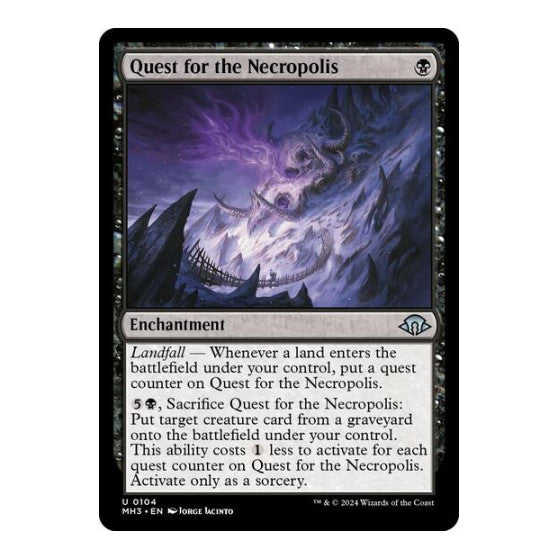 Quest for the Necropolis (MH3) #104 Uncommon (Lightly Played) Modern Horizons 3 Magic: The Gathering: 2024