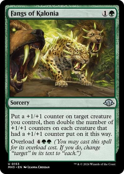 Fangs of Kalonia (MH3) #153 Uncommon (Lightly Played) Modern Horizons 3 Magic: The Gathering: 2024