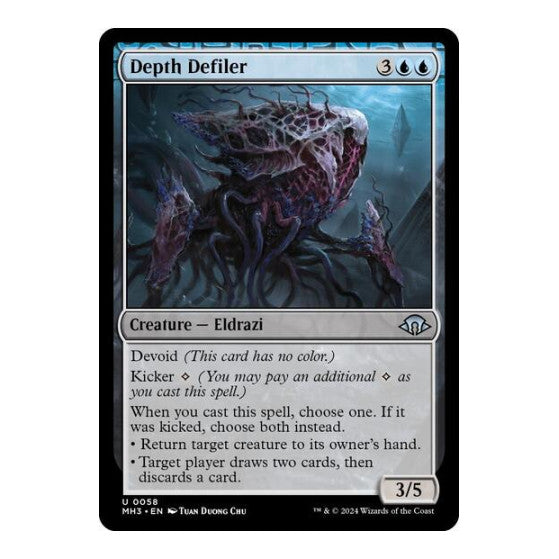 Depth Defiler (MH3) #58 Uncommon (Lightly Played) Modern Horizons 3 Magic: The Gathering: 2024