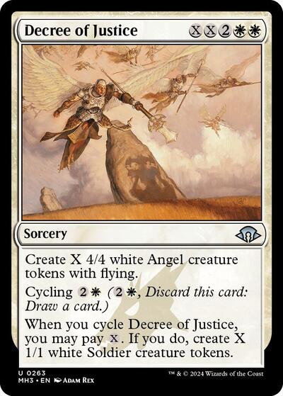 Decree of Justice (MH3) #263 Uncommon (Lightly Played) Modern Horizons 3 Magic: The Gathering: 2024