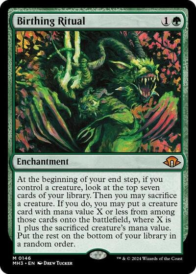 Birthing Ritual (MH3) #146 Mythic Rare (Near Mint) Modern Horizons 3 Magic: The Gathering: 2024