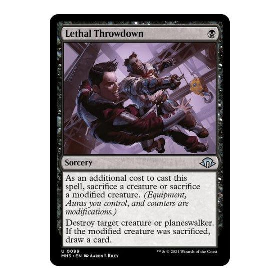 Lethal Throwdown (MH3) #99 Uncommon (Lightly Played) Modern Horizons 3 Magic: The Gathering: 2024