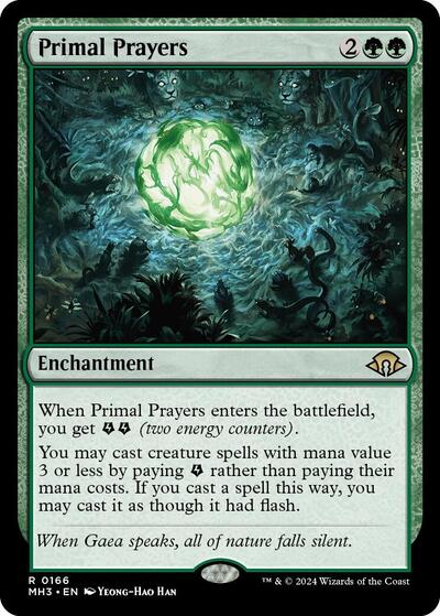 Primal Prayers (MH3) #166 Rare (Lightly Played) Modern Horizons 3 Magic: 2024