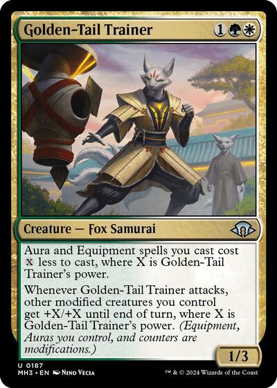 Golden Tail Trainer (MH3) #187 Uncommon (Lightly Played) Modern Horizons 3 Magic: The Gathering: 2024