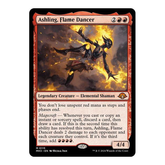Ashling Flame Dancer (MH3) #115 Mythic Rare (Foil Lightly Played) Modern Horizons 3 Magic: The Gathering: 2024