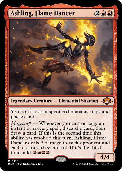 Ashling Flame Dancer (MH3) #115 Mythic Rare (Foil Lightly Played) Modern Horizons 3 Magic: The Gathering: 2024
