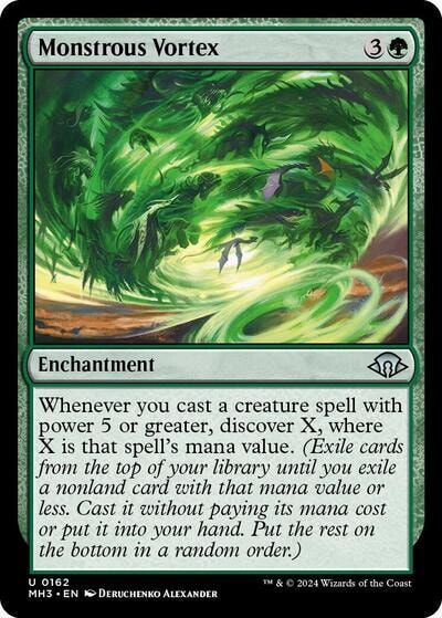 Monstrous Vortex (MH3) #162 Uncommon (Lightly Played) Modern Horizons 3 Magic: The Gathering: 2024