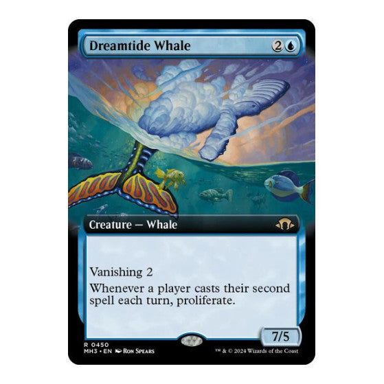 Dreamtide Whale Extended Art (MH3) #450 Rare (Lightly Played) Modern Horizons 3 Magic: The Gathering: 2024