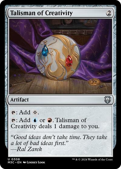 Talisman of Creativity (M3C) #308 Uncommon (Near Mint) Commander: Modern Horizons 3 Magic: 2024