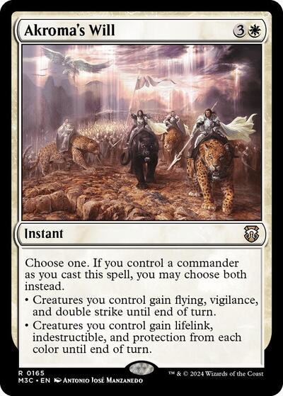 Akromas Will (M3C) #165 Rare (Near Mint) Commander: Modern Horizons 3 Magic: 2024