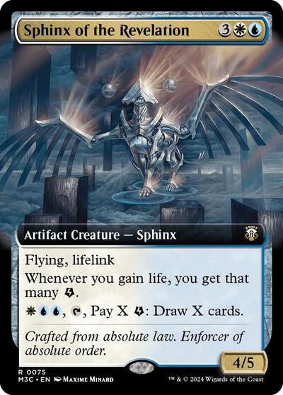 Sphinx of the Revelation Extended Art (M3C) #75 Rare (Near Mint) Commander: Modern Horizons 3 Magic: The Gathering: 2024