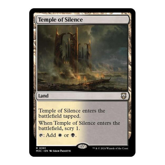 Temple of Silence (M3C) #391 Rare (Lightly Played) Commander: Modern Horizons 3 Magic: The Gathering: 2024