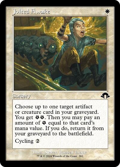 Jolted Awake Retro Frame (MH3) #392 Common (Lightly Played) Modern Horizons 3 Magic: The Gathering: 2024