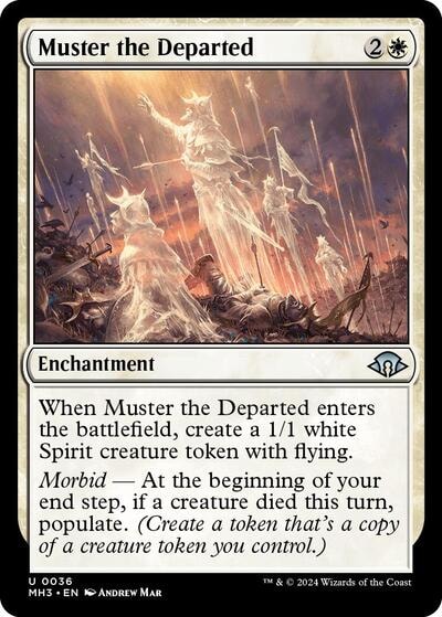 Muster the Departed (MH3) #36 Uncommon (Lightly Played) Modern Horizons 3 Magic: The Gathering: 2024