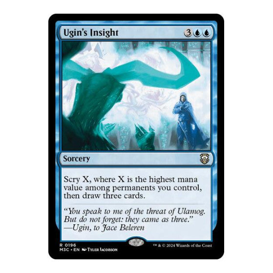 Ugins Insight (M3C) #196 Rare (Lightly Played) Commander: Modern Horizons 3 Magic: The Gathering: 2024
