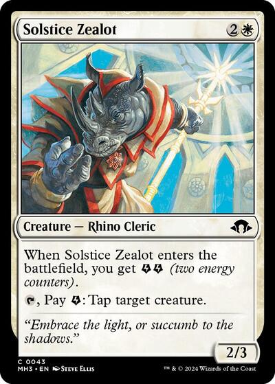 Solstice Zealot (MH3) #43 Common (Lightly Played) Modern Horizons 3 Magic: The Gathering: 2024