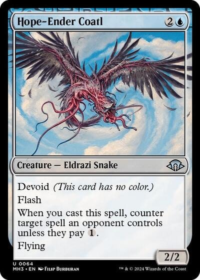 Hope Ender Coatl (MH3) #64 Uncommon (Lightly Played) Modern Horizons 3 Magic: The Gathering: 2024
