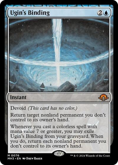 Ugins Binding (MH3) #76 Mythic Rare (Foil Near Mint) Modern Horizons 3 Magic: The Gathering: 2024