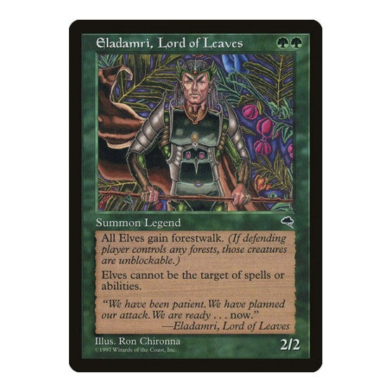 Eladamri Lord of Leaves (TMP) #224 Rare (Heavily Played) Tempest Magic: The Gathering: 1997