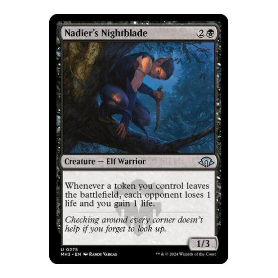Nadiers Nightblade (MH3) #275 Uncommon (Lightly Played) Modern Horizons 3 Magic: The Gathering: 2024