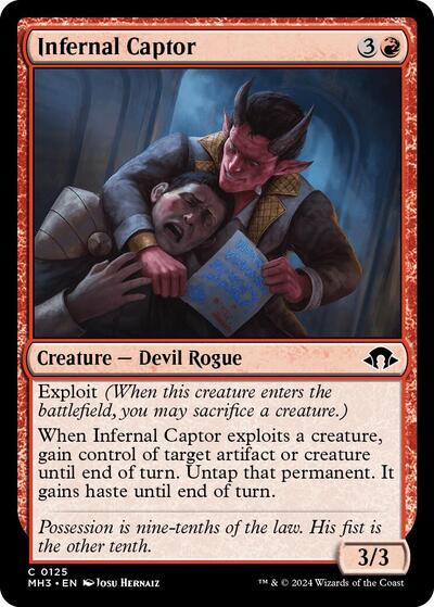 Infernal Captor (MH3) #125 Common (Lightly Played) Modern Horizons 3 Magic: The Gathering: 2024