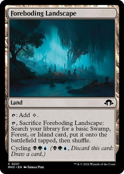 Foreboding Landscape (MH3) #221 Common (Lightly Played) Modern Horizons 3 Magic: The Gathering: 2024