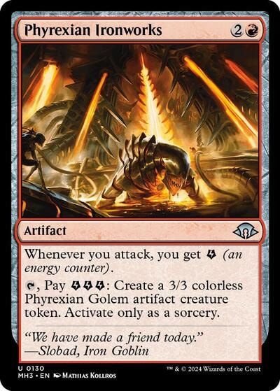 Phyrexian Ironworks (MH3) #130 Uncommon (Lightly Played) Modern Horizons 3 Magic: The Gathering: 2024