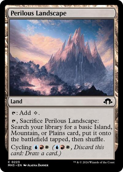 Perilous Landscape (MH3) #223 Common (Lightly Played) Modern Horizons 3 Magic: The Gathering: 2024