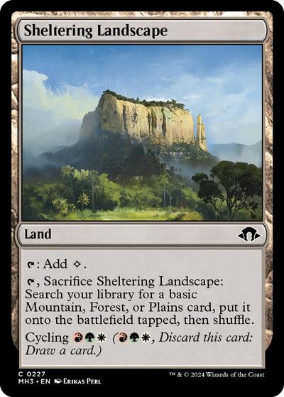 Sheltering Landscape (MH3) #227 Common (Lightly Played) Modern Horizons 3 Magic: 2024