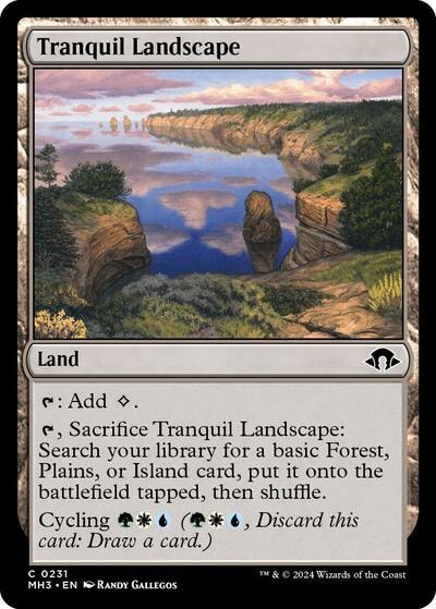 Tranquil Landscape (MH3) #231 Common (Lightly Played) Modern Horizons 3 Magic: The Gathering: 2024