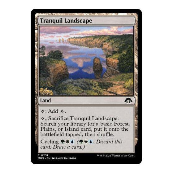 Tranquil Landscape (MH3) #231 Common (Lightly Played) Modern Horizons 3 Magic: The Gathering: 2024