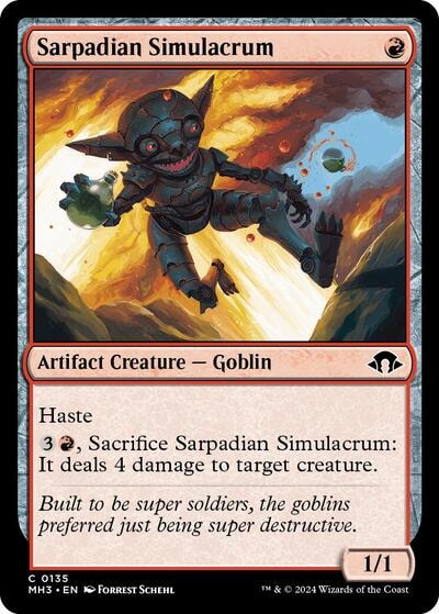 Sarpadian Simulacrum (MH3) #135 Common (Lightly Played) Modern Horizons 3 Magic: The Gathering: 2024