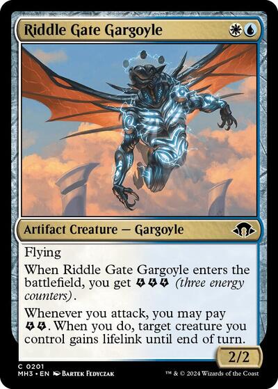 Riddle Gate Gargoyle (MH3) #201 Common (Lightly Played) Modern Horizons 3 Magic: The Gathering: 2024