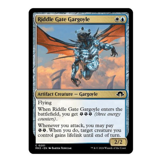 Riddle Gate Gargoyle (MH3) #201 Common (Lightly Played) Modern Horizons 3 Magic: The Gathering: 2024