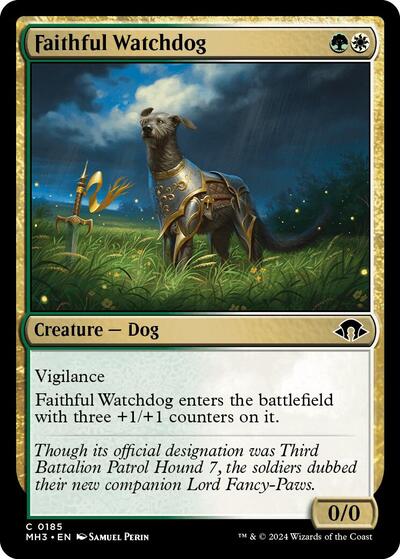 Faithful Watchdog (MH3) #185 Common (Lightly Played) Modern Horizons 3 Magic: The Gathering: 2024