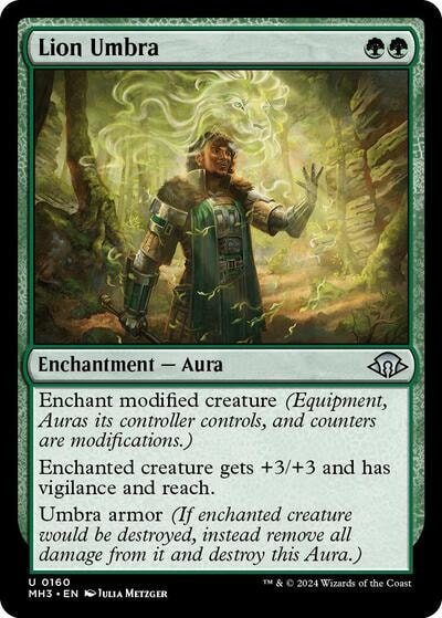 Lion Umbra (MH3) #160 Uncommon (Lightly Played) Modern Horizons 3 Magic: The Gathering: 2024