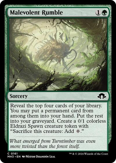 Malevolent Rumble (MH3) #161 Common (Lightly Played) Modern Horizons 3 Magic: The Gathering: 2024