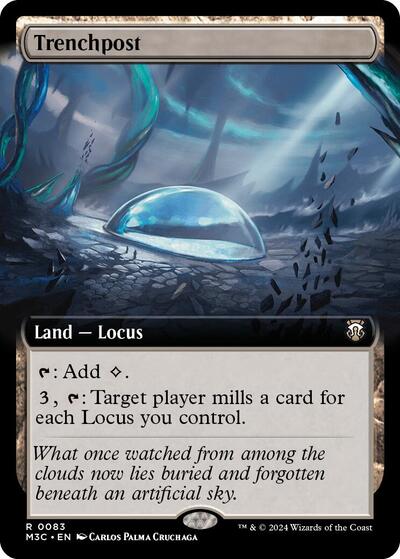 Trenchpost Extended Art (M3C) #83 Rare (Lightly Played) Commander: Modern Horizons 3 Magic: 2024