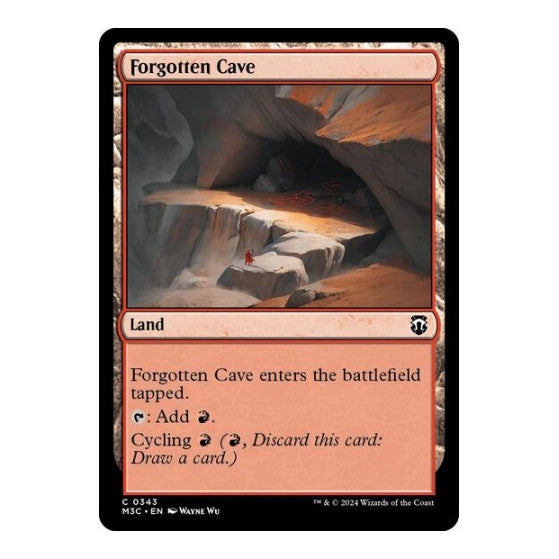 Forgotten Cave (M3C) #343 Uncommon (Lightly Played) Commander: Modern Horizons 3 Magic: The Gathering: 2024