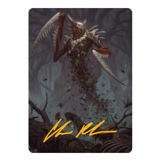 Grist, the Plague Swarm Art Card (Gold-Stamped Signature) (ASMH3) #18 Special (Lightly Played) Art Series: Modern Horizons 3 Magic: The Gathering: 2024
