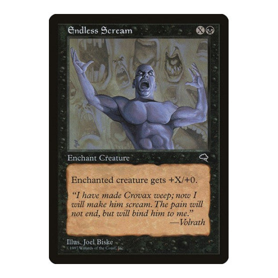 Endless Scream (TMP) #132 Common (Moderately Played) Tempest Magic: The Gathering: 1997