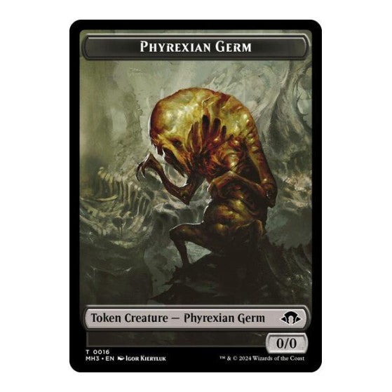 Phyrexian Germ // Fox Double-Sided Token (MH3) #16 // 6 T (Foil Near Mint) Modern Horizons 3 Magic: The Gathering: 2024