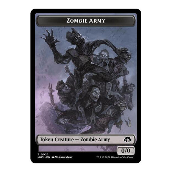 Zombie Army Token (MH3) #22 T (Lightly Played) Modern Horizons 3 Magic: The Gathering: 2024