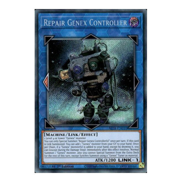 Repair Genex Controller (BLTR) #BLTR-EN010 Secret Rare (1st Edition Near Mint) Battles of Legend: Terminal Revenge YuGiOh: 2024