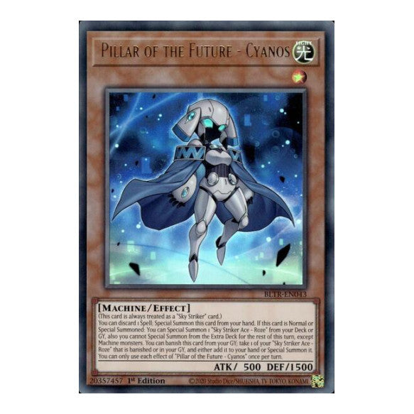 Pillar of the Future - Cyanos (BLTR) #BLTR-EN043 Ultra Rare (1st Edition Near Mint) Battles of Legend: Terminal Revenge YuGiOh: 2024
