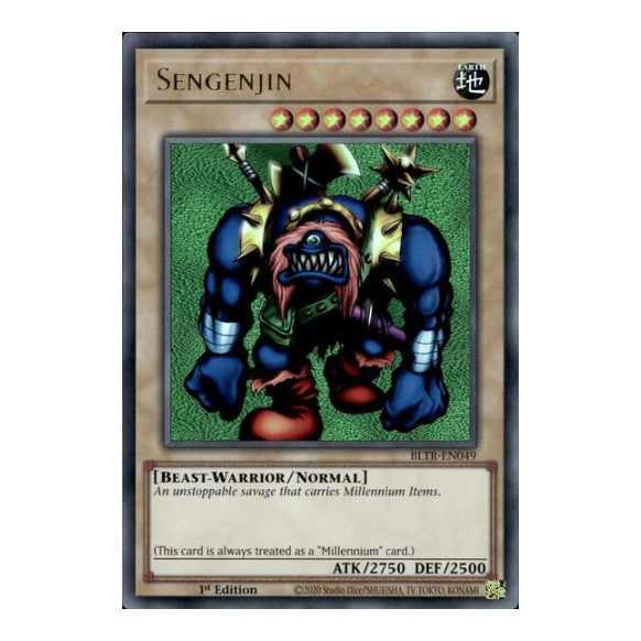 Sengenjin (BLTR) #BLTR-EN049 Ultra Rare (1st Edition Near Mint) Battles of Legend: Terminal Revenge YuGiOh: 2024