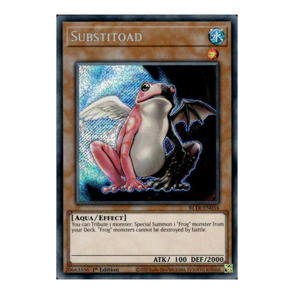 Substitoad (BLTR) #BLTR-EN054 Secret Rare (1st Edition Near Mint) Battles of Legend: Terminal Revenge YuGiOh: 2024