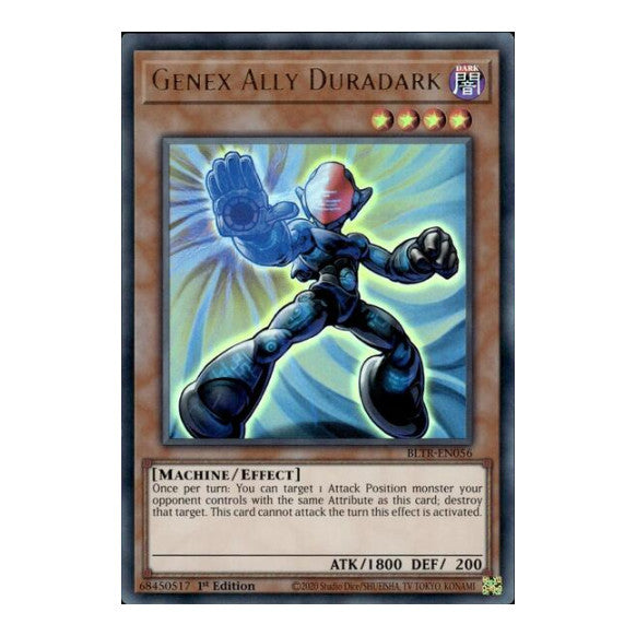 Genex Ally Duradark (BLTR) #BLTR-EN056 Ultra Rare (1st Edition Near Mint) Battles of Legend: Terminal Revenge YuGiOh: 2024