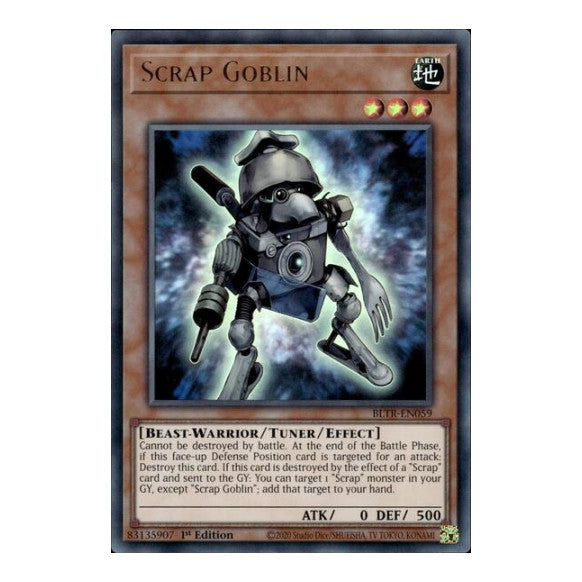 Scrap Goblin (BLTR) #BLTR-EN059 Ultra Rare (1st Edition Near Mint) Battles of Legend: Terminal Revenge YuGiOh: 2024