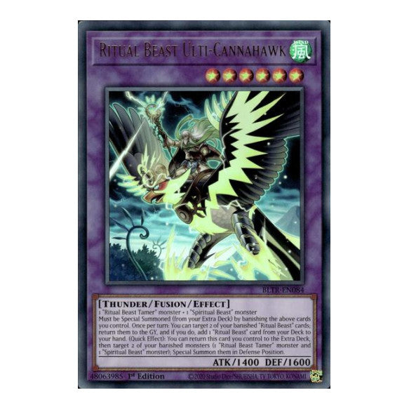 Ritual Beast Ulti-Cannahawk (BLTR) #BLTR-EN084 Ultra Rare (1st Edition Near Mint) Battles of Legend: Terminal Revenge YuGiOh: 2024